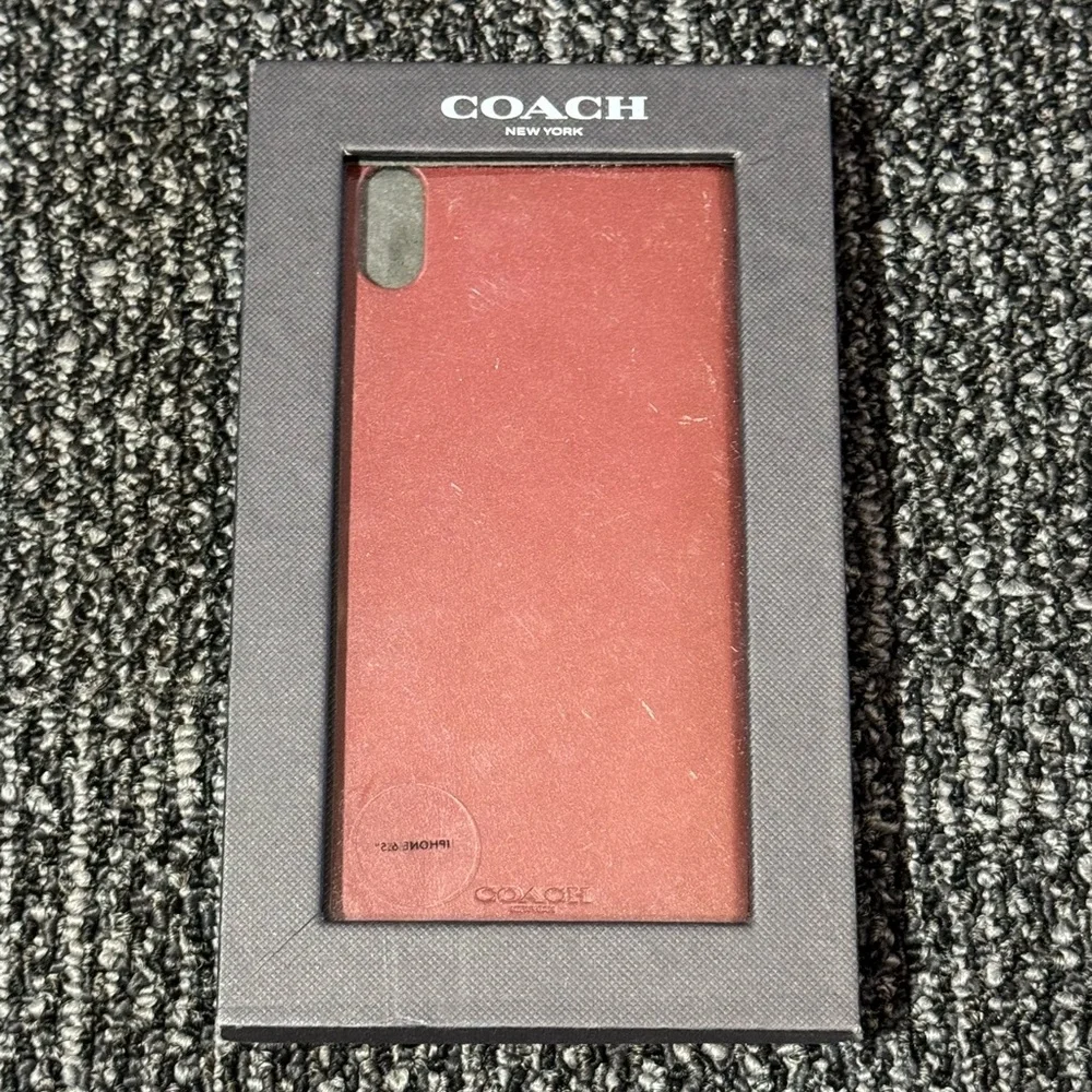 Coach Phone Case - Red Currant - For Apple iPhone XS X